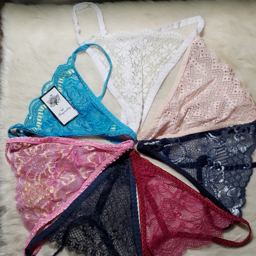 7 pairs of multi colored Women's gstring underwear